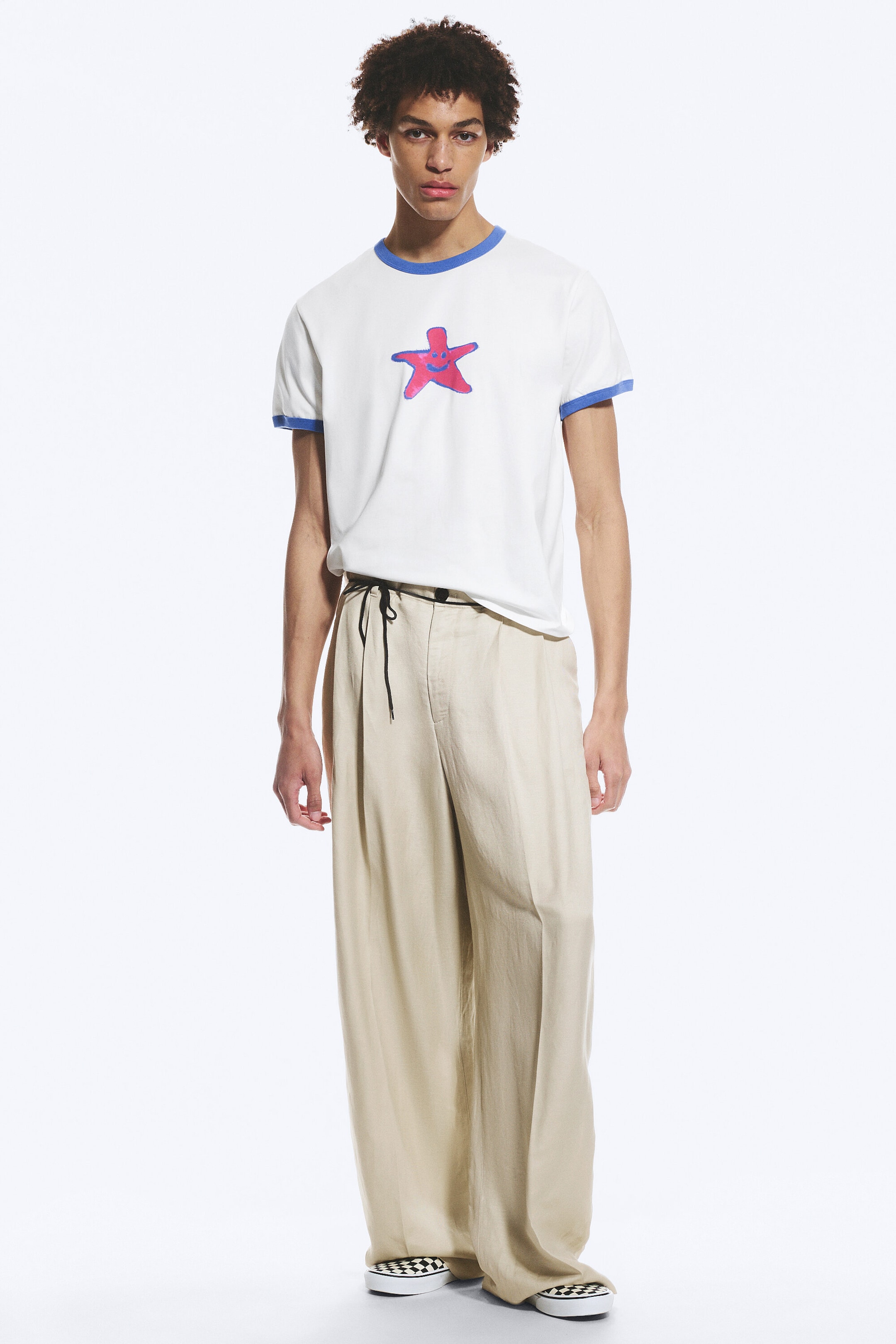 Vit - Star - Grafisk t-shirt - 1