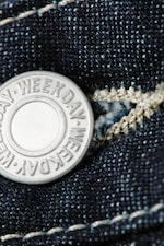 Blue Rinse - Dark Blue - Ample Low Rise Loose Wide Leg Jeans - 6