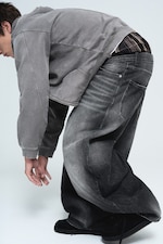 Imperial Black - Black - VOID LOW RISE LOOSE BAGGY JEANS - 5