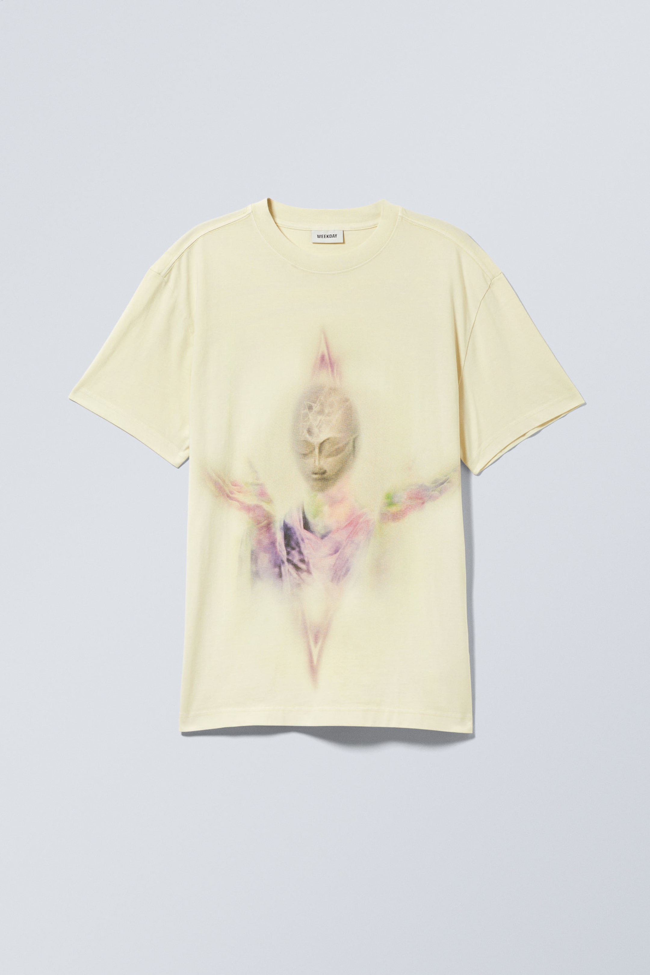 Dusty Beige - Oversized Graphic Printed T-shirt - 1