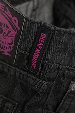 Washed Black - Loosy Lucie Low Rise Regular Flared Leg Jeans - 5