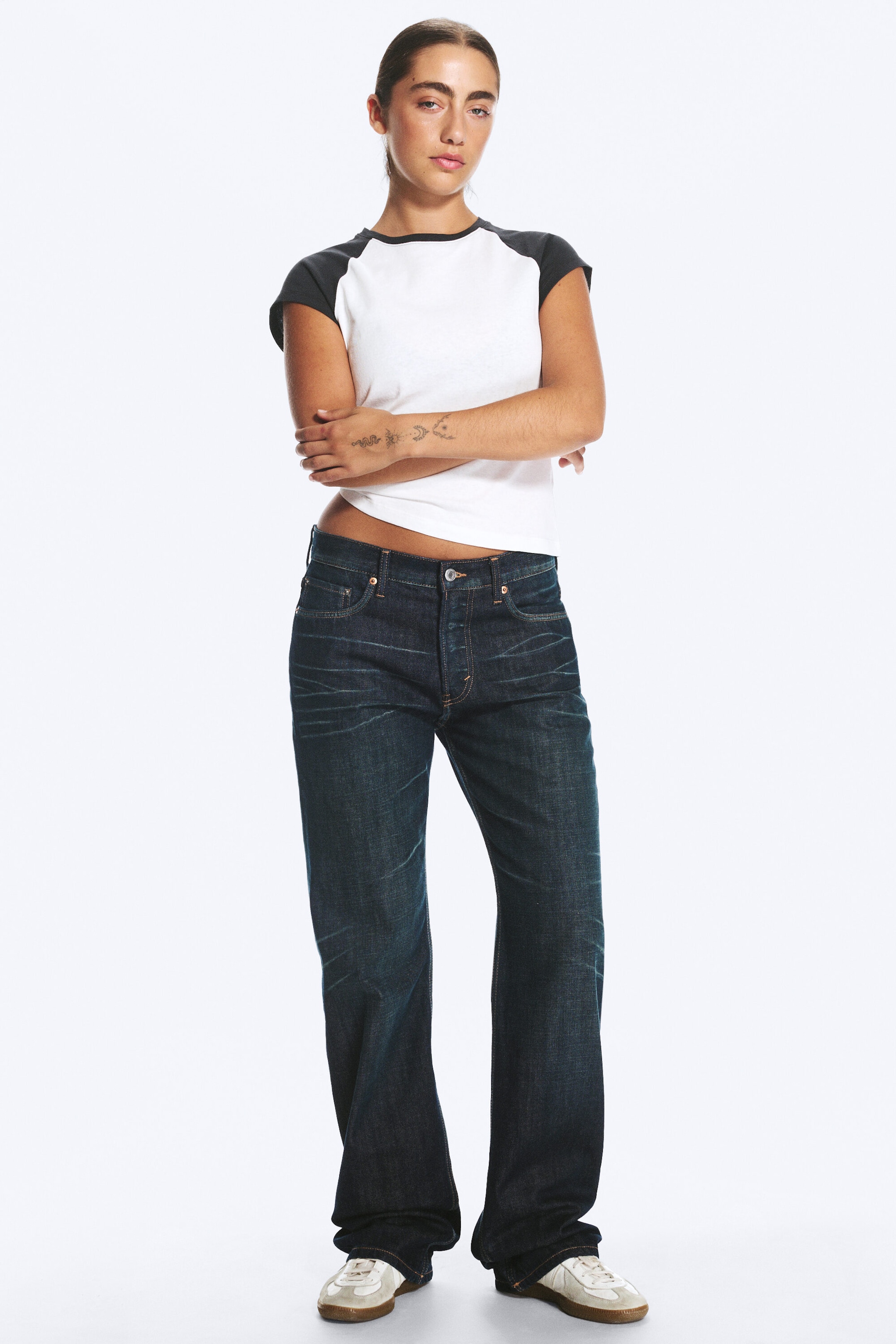 Bounty Blue - Mörkblå - Sonic Low Waist Regular Straight jeans - 0