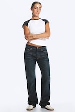 Bounty Blue - Mörkblå - Sonic Low Waist Regular Straight jeans - 0