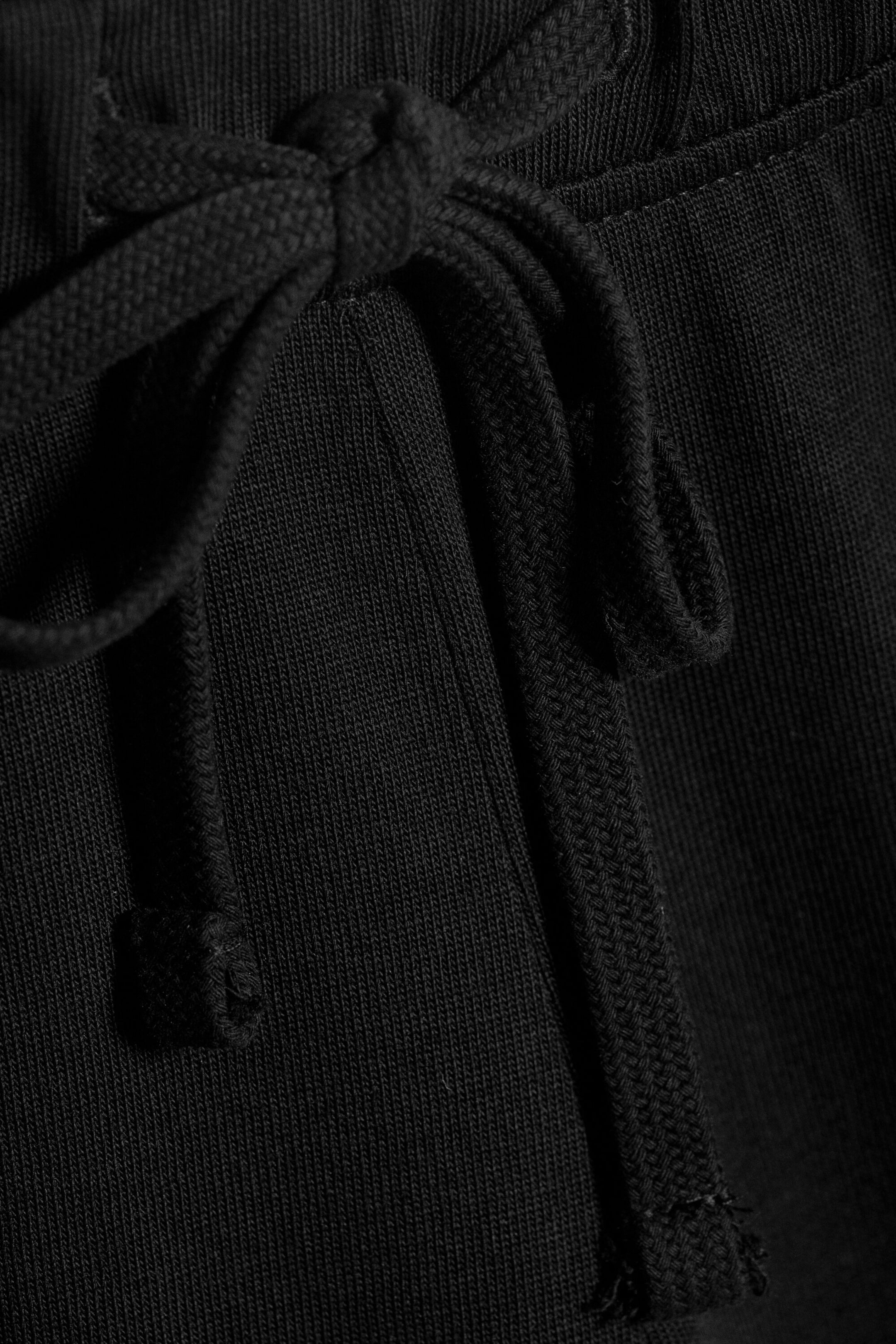 Black - Wide Pyjama Cotton Trousers - 5