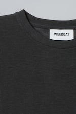 Dunkelgrau - Weiches, semi-transparentes Langarmoberteil - 1