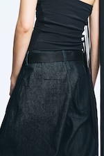 Raw Indigo - Dunkelblau - Astro Pleated Baggy Denim Trousers - 3