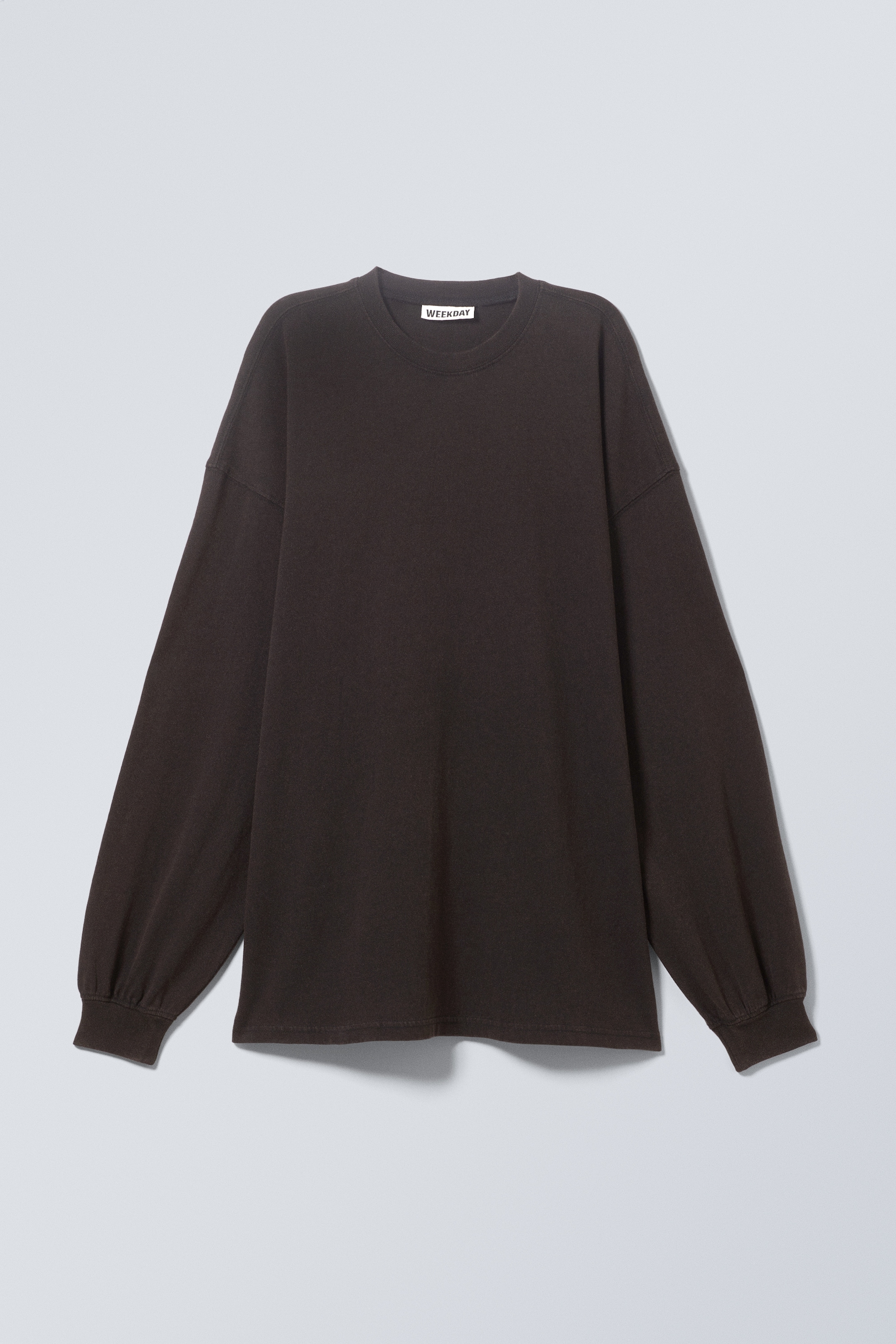 Vis større bilde: Langermet oversized t-skjorte - Vasket svart - DAME | H&M NO 1