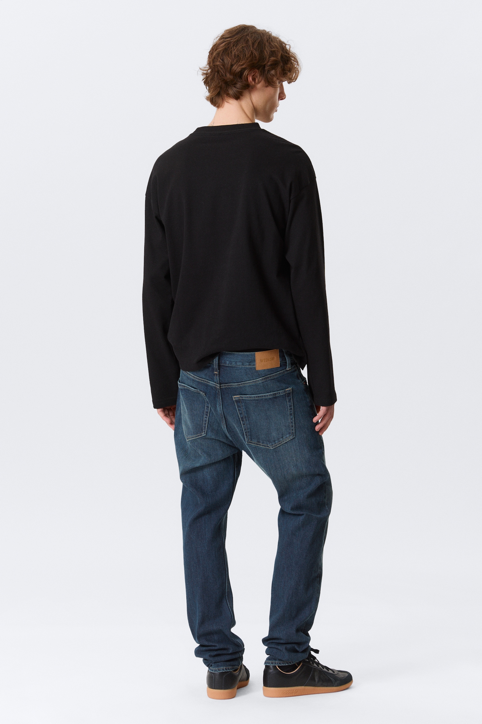 Orion Mid Rise Slim Fit Straight Leg Jeans - Deep Ocean Blue - Dunkelblau - 4