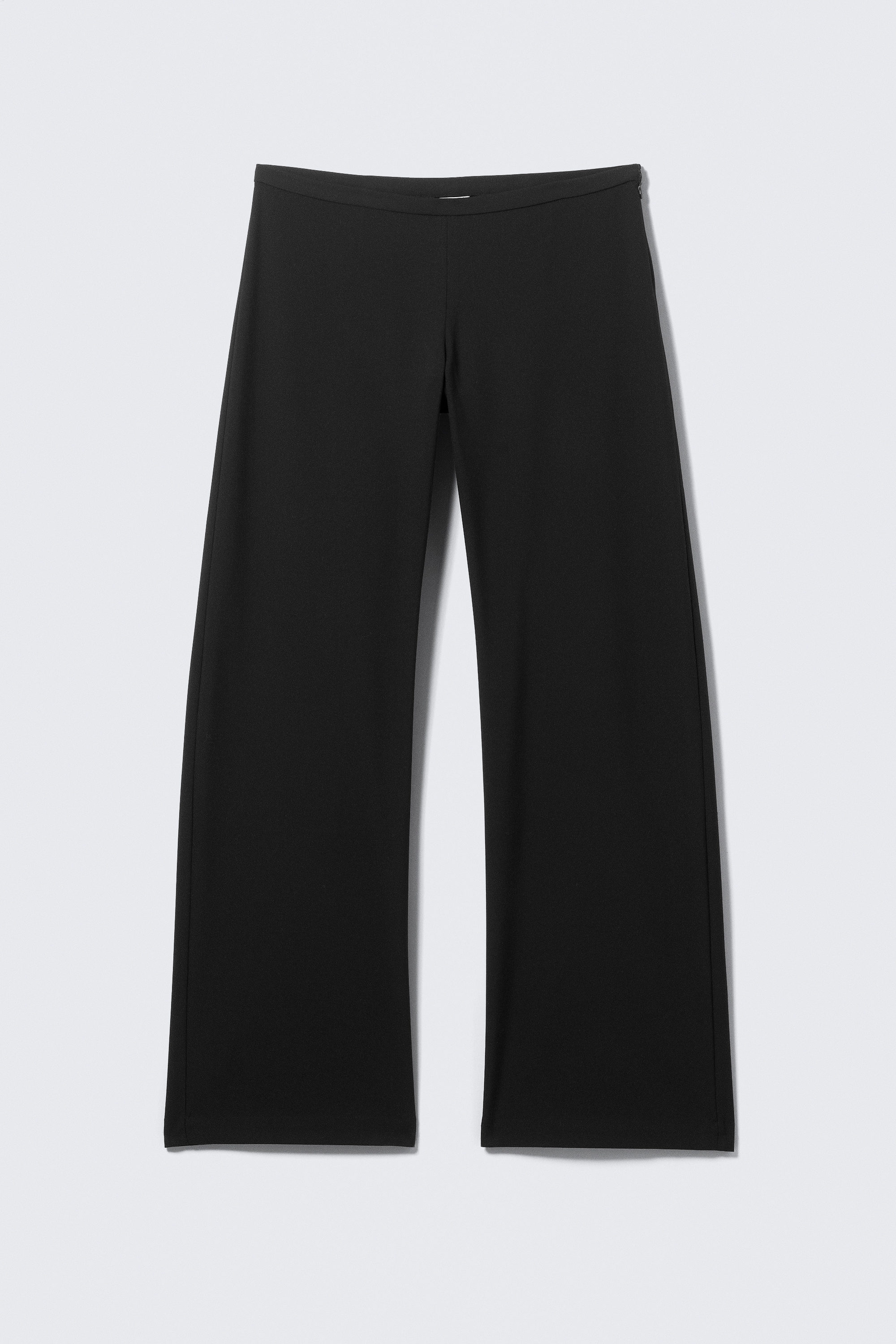 wide pull on suiting trousers - Black | Weekday WW