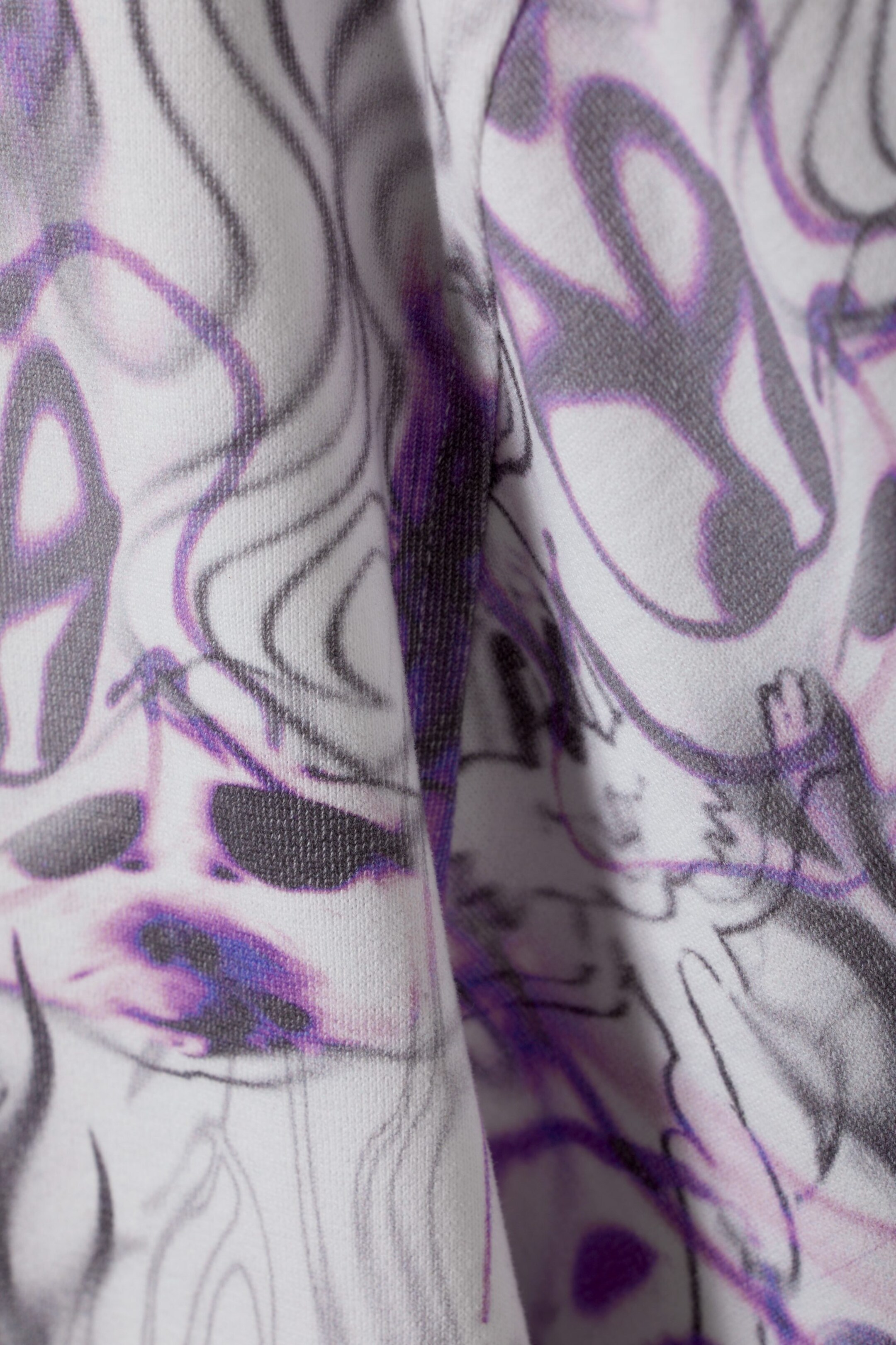 Purple scribbles - Pass Short Sleeve Shirt - 1