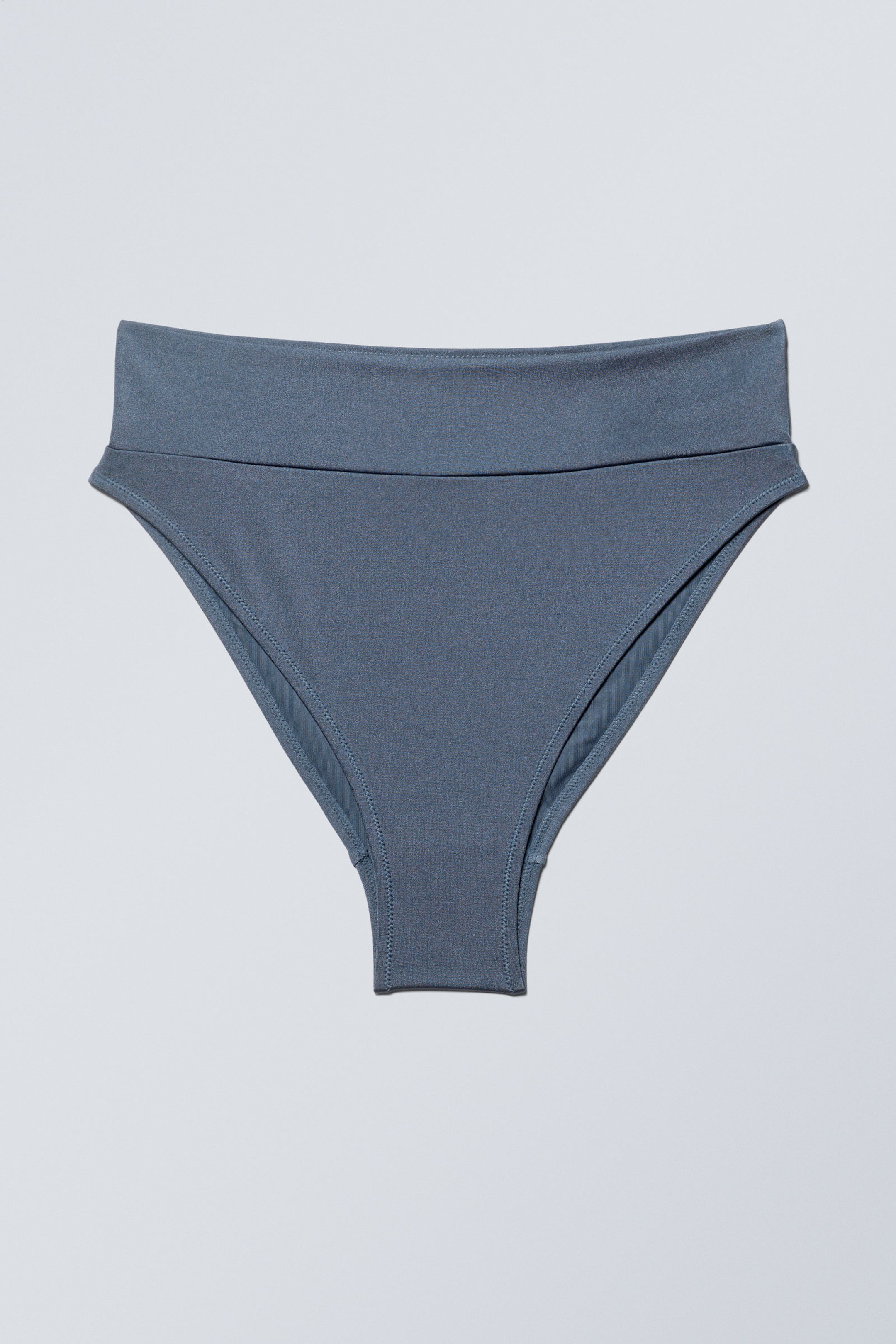 Blue Shimmer - Heat High Waist Bikini Bottoms - 3