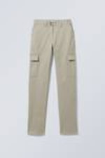 Beige - Brenda Slim Cargo Trousers - 0