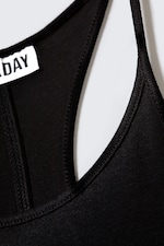 Black - Racerback Jersey Maxi Dress - 5