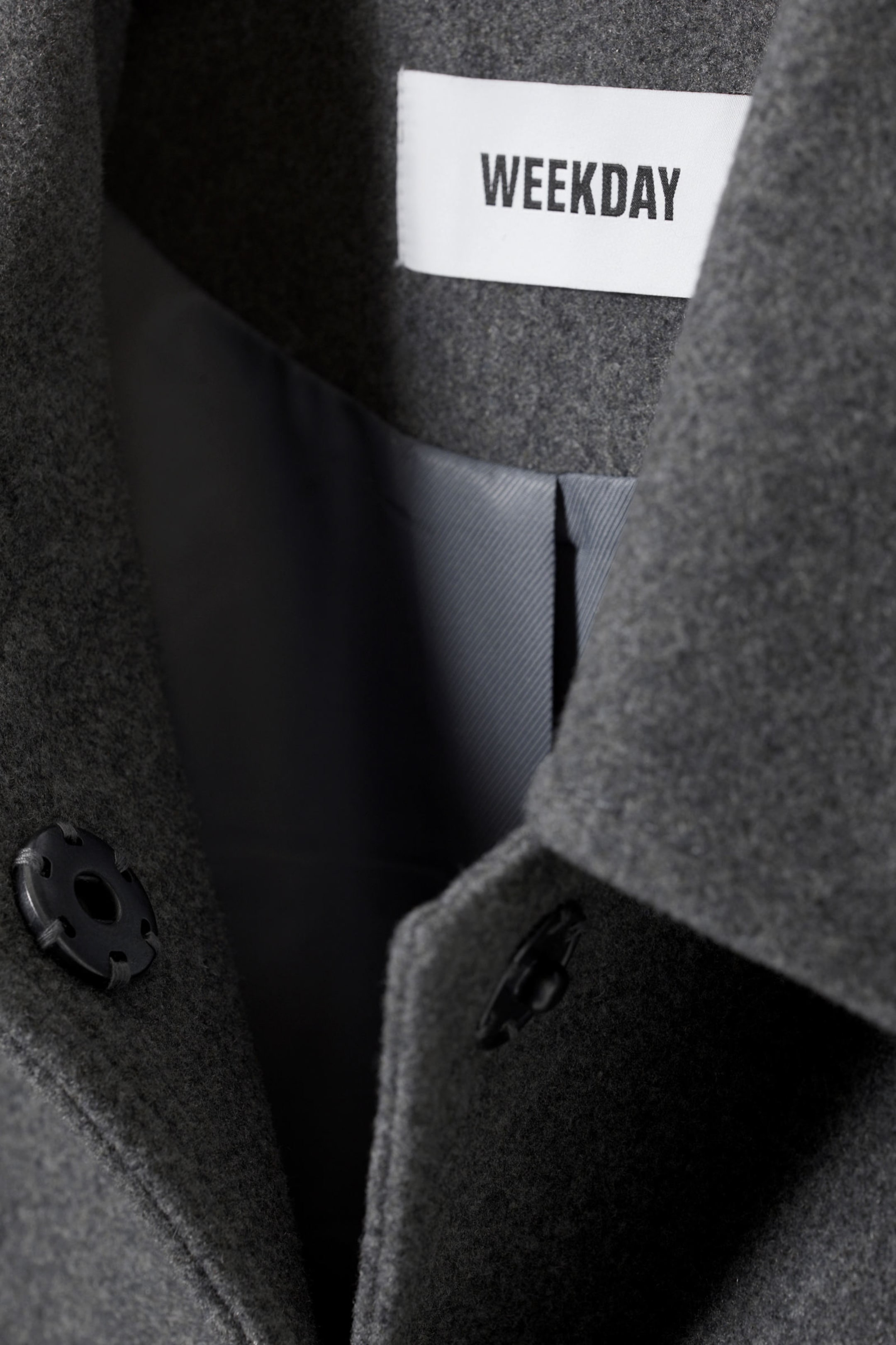 Dark Grey - Tana Wool Blend Jacket - 1