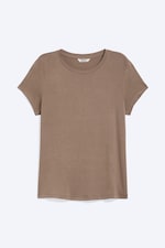 Dimmig Mullvad - T-shirt i viskos med normal passform - 0