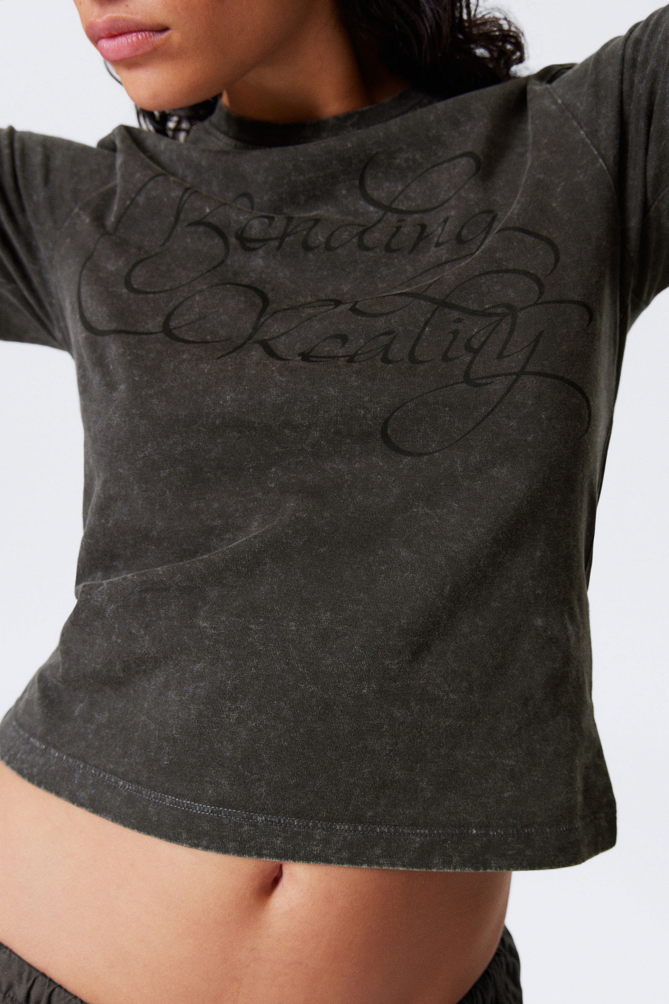 #3A3A3D - Slim-fit T-shirt met print - 2