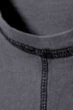 Washed Blue - Washed Fitted Turned T-shirt - 1