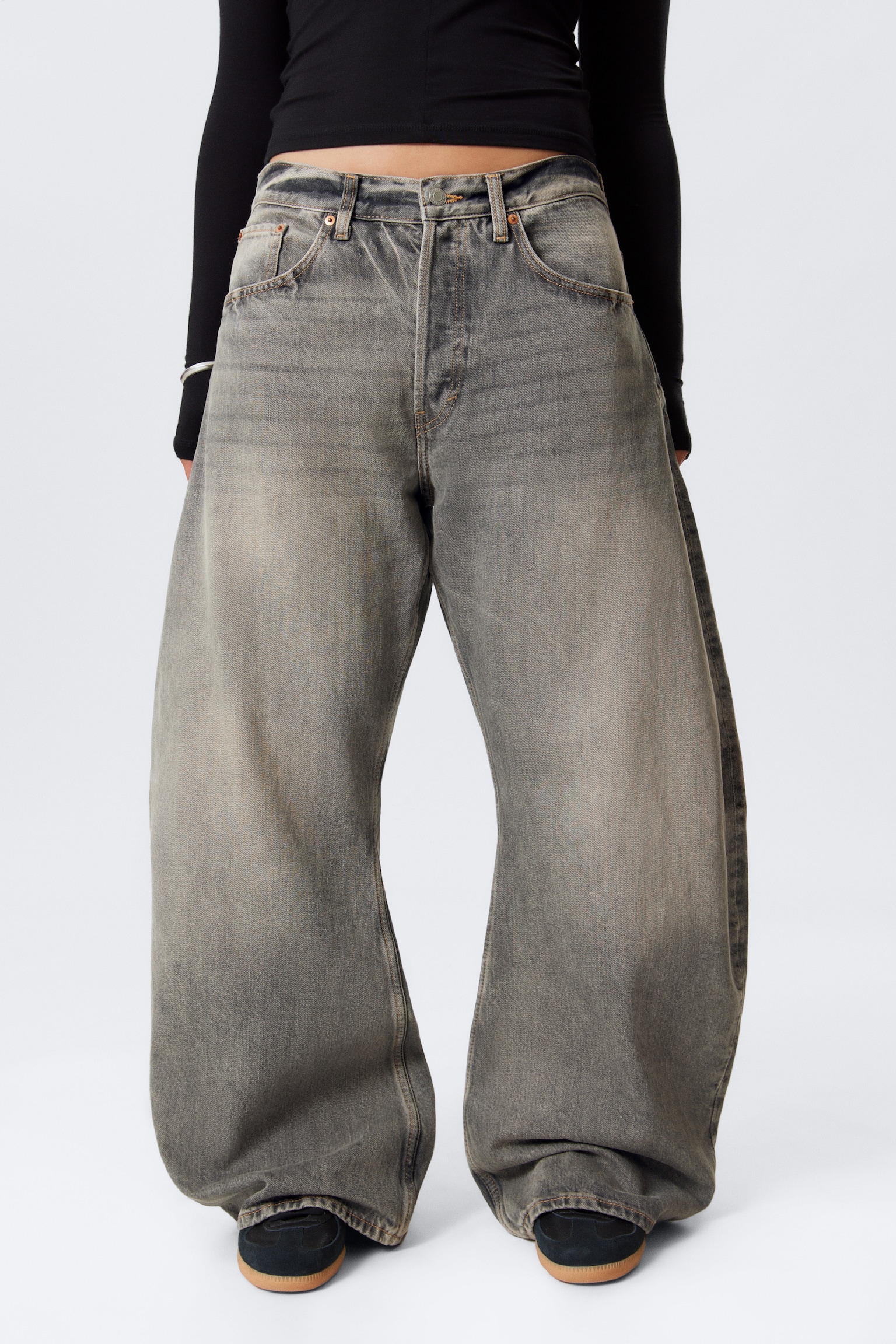 Jean Barrel ample Solera - Canyon Grey – Gris moyen - 3