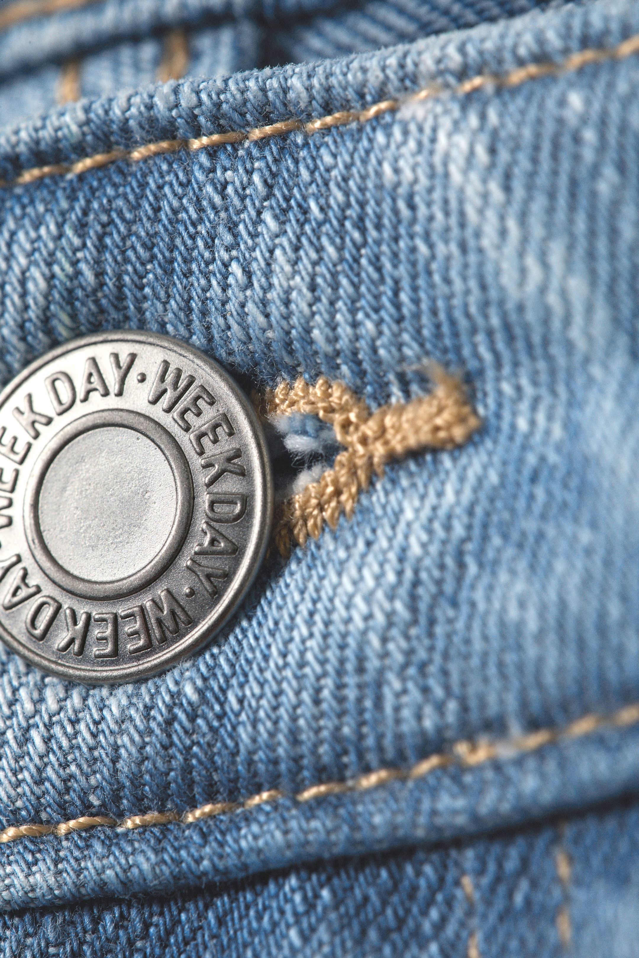 Dream Blue - Ljusblå - Tension Mid Waist Slim Bootcut Leg Jeans - 7