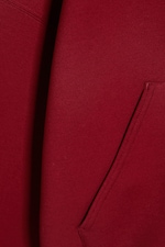 Rouge foncé - Sweat à capuche scuba oversize - 1