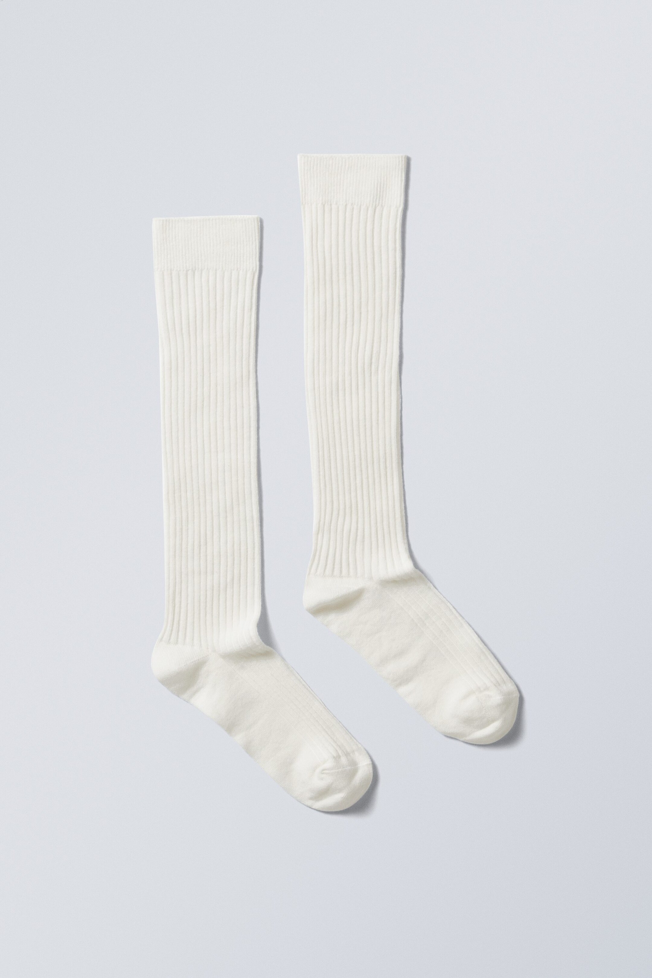 Cream White - Bell Knee High Socks