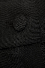 Black - Relaxed Pleated Mini Suiting Shorts - 5