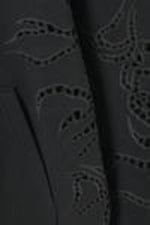 Dark Grey - Oversized Broderie Anglaise Zip Hoodie - 5