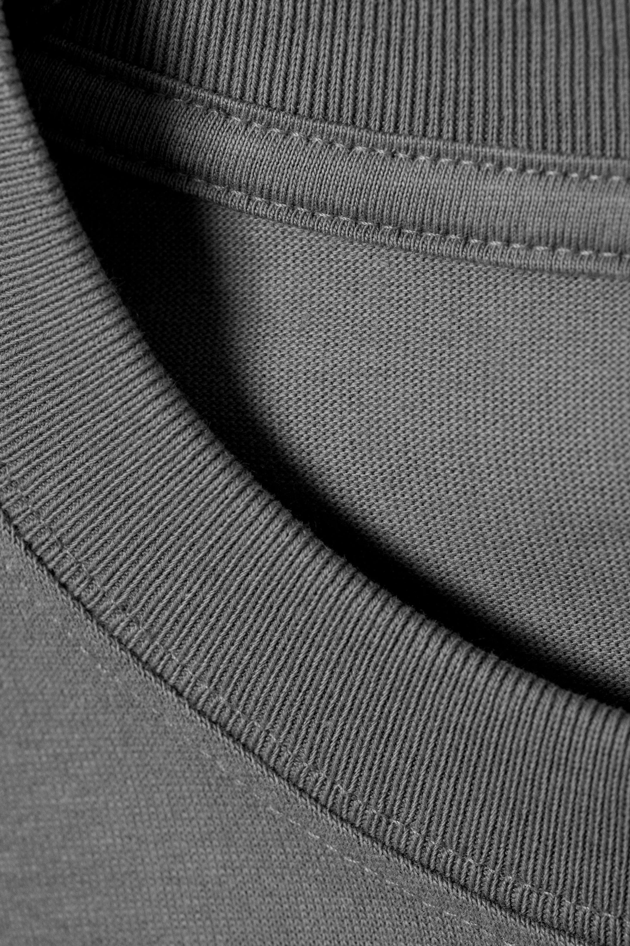 Dusty Grey - Loose Boxy Long-Sleeved T-shirt - 4