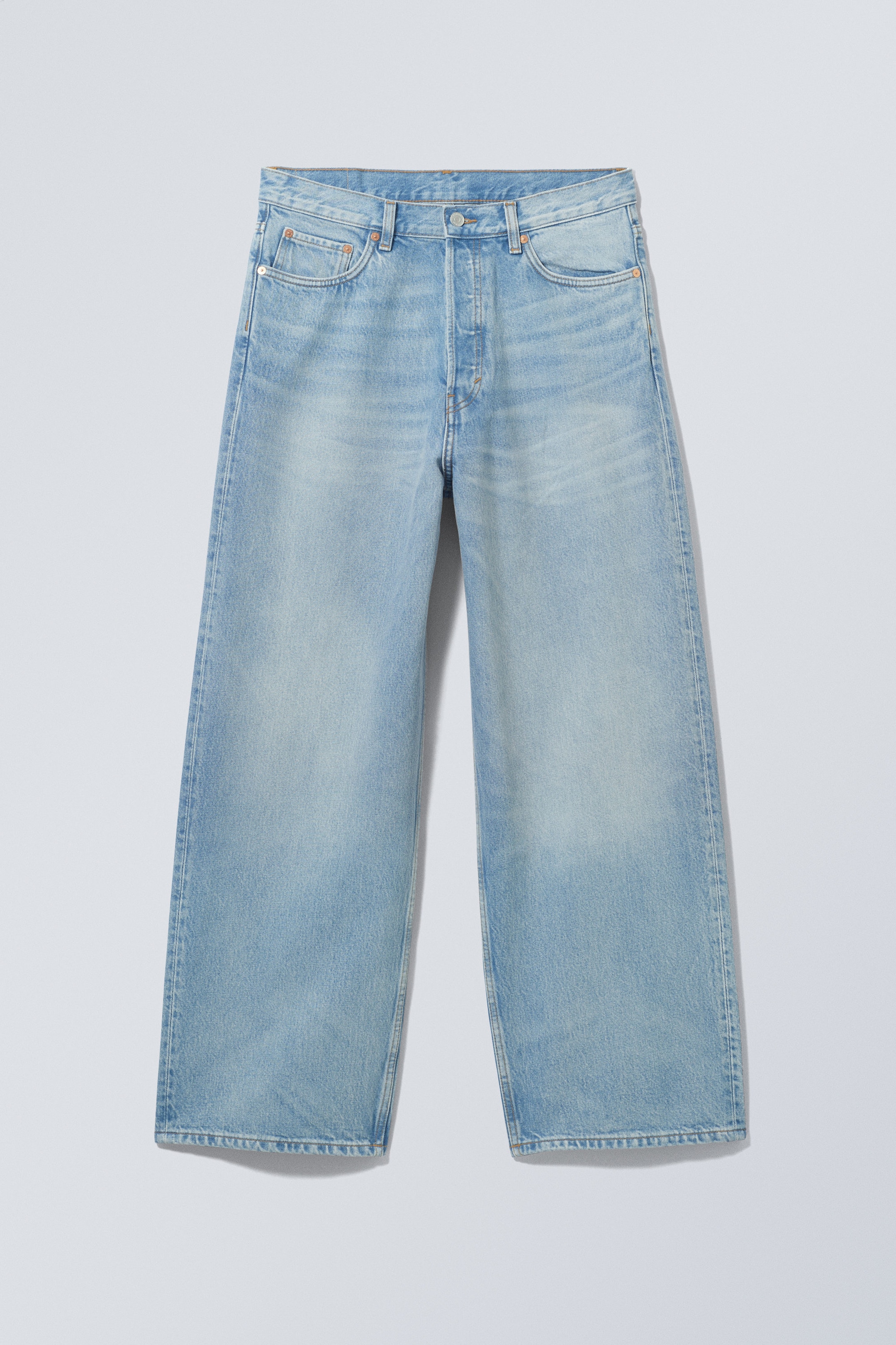 Blue Delight - Astro Mid Rise Loose Baggy Unisex Jeans - 0