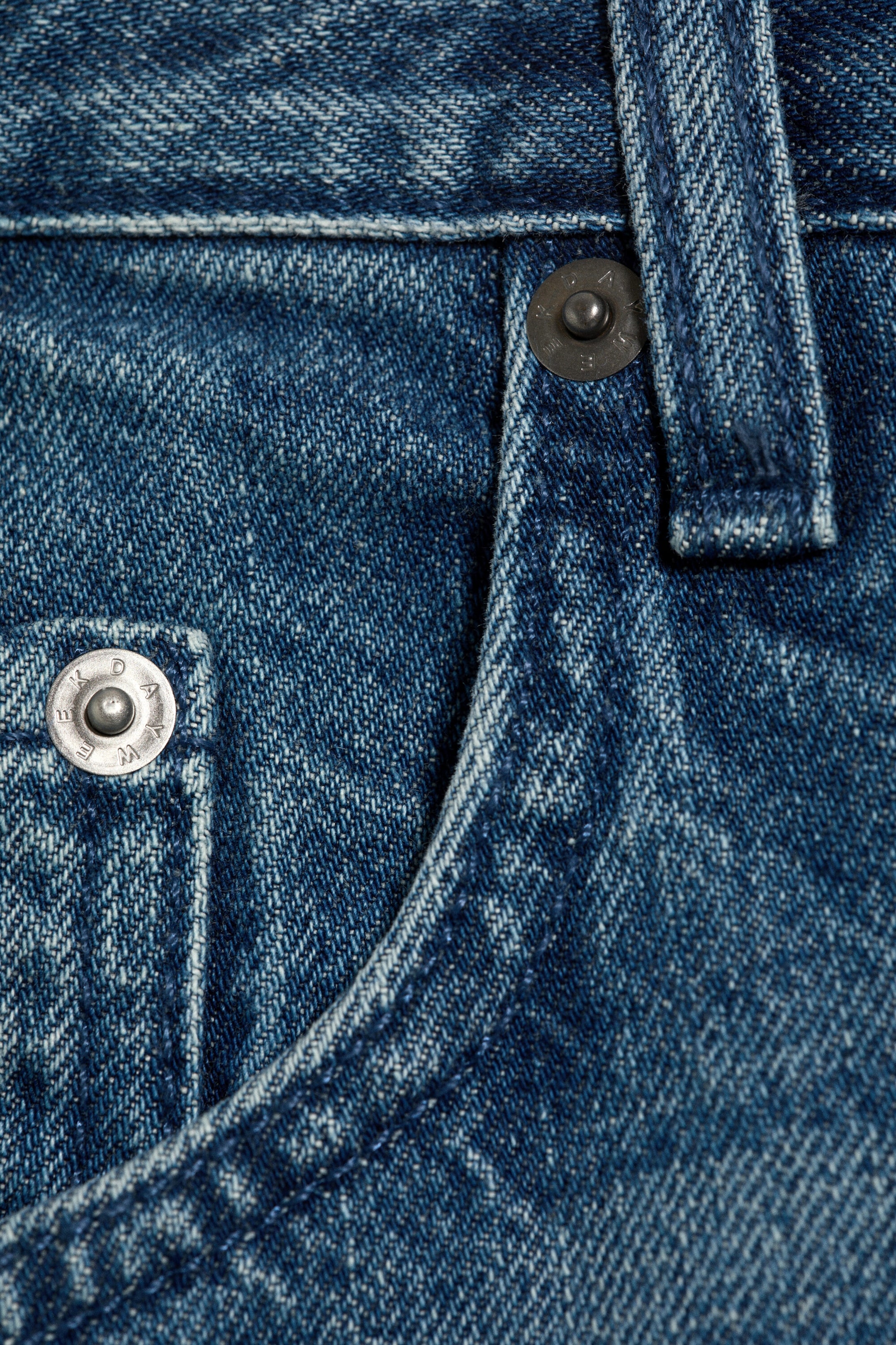 Sailor Blue - Medium Blue - Solar Loose Wide Leg Unisex Jeans - 1