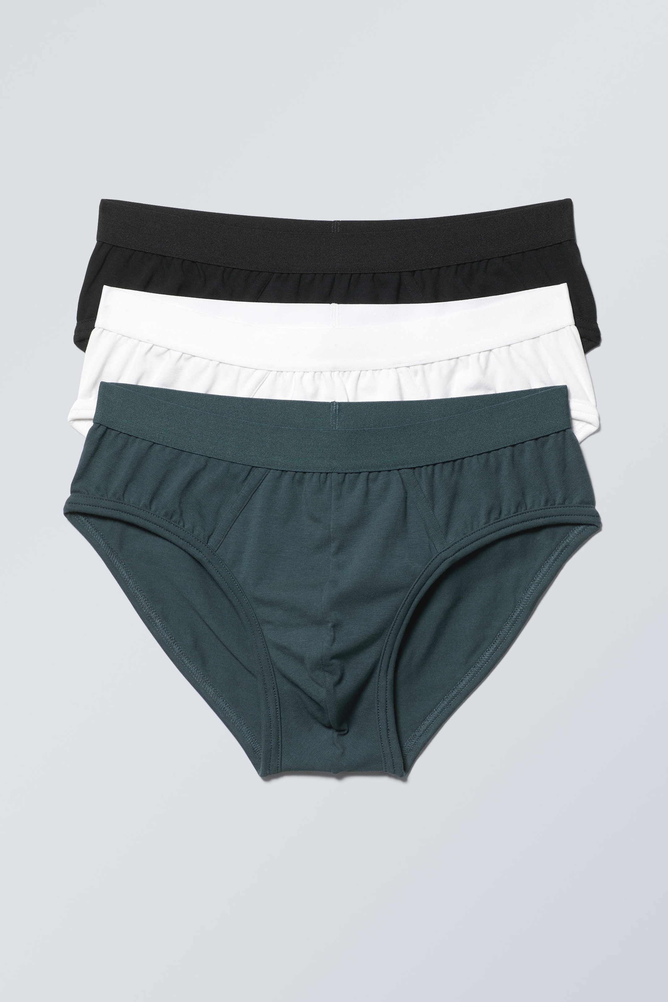 Noir Blanc Bleu - Lot de 3 slips - 0