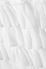 White - Tiered Frilled Maxi Skirt - 1