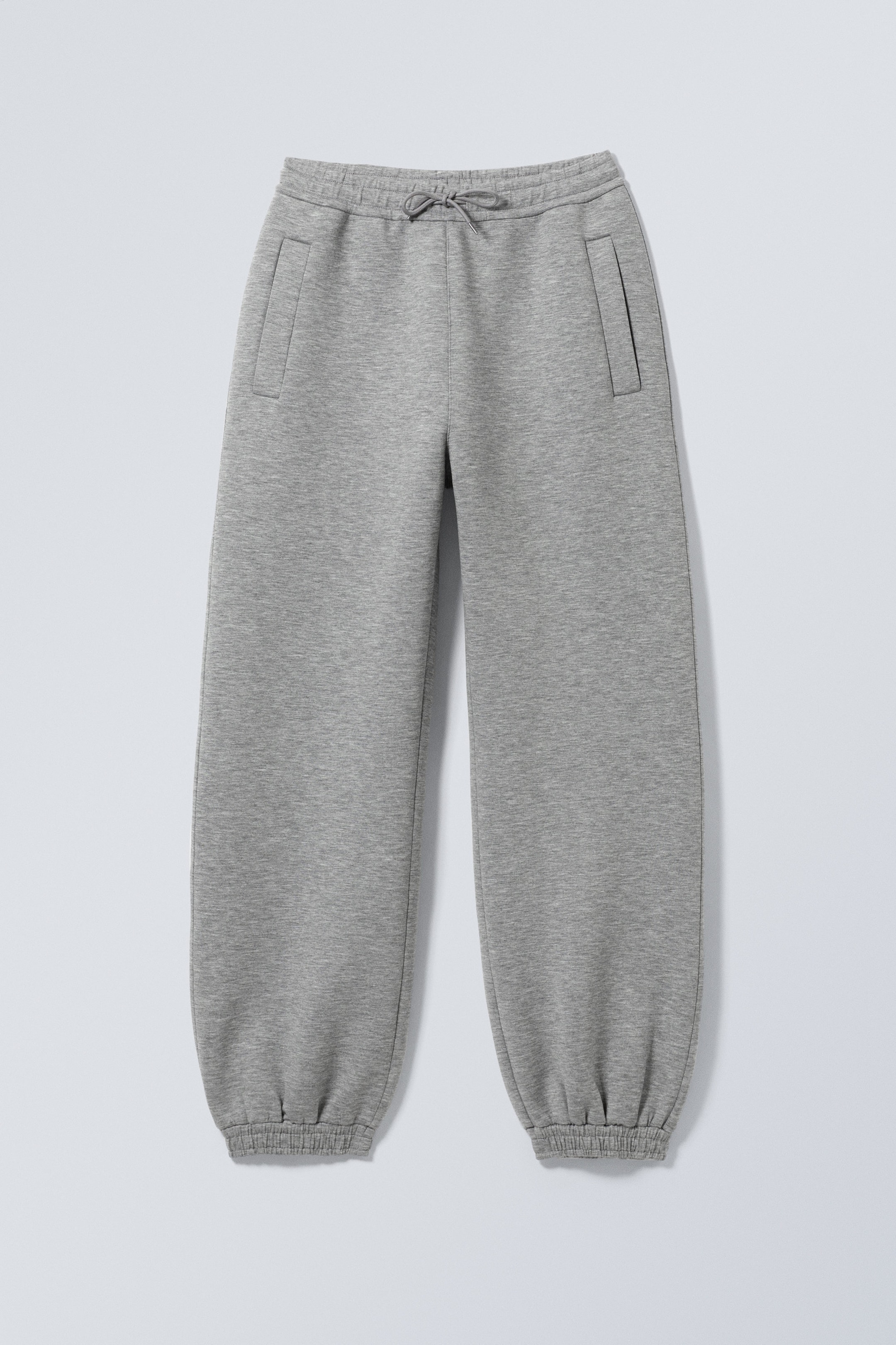 Gråmelerad - Simon Scuba Sweatpants - 1
