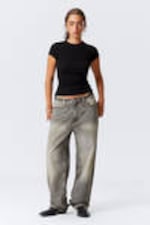 Canyon Grey - Medium Grey - Galaxy Loose Straight Leg Jeans - 5
