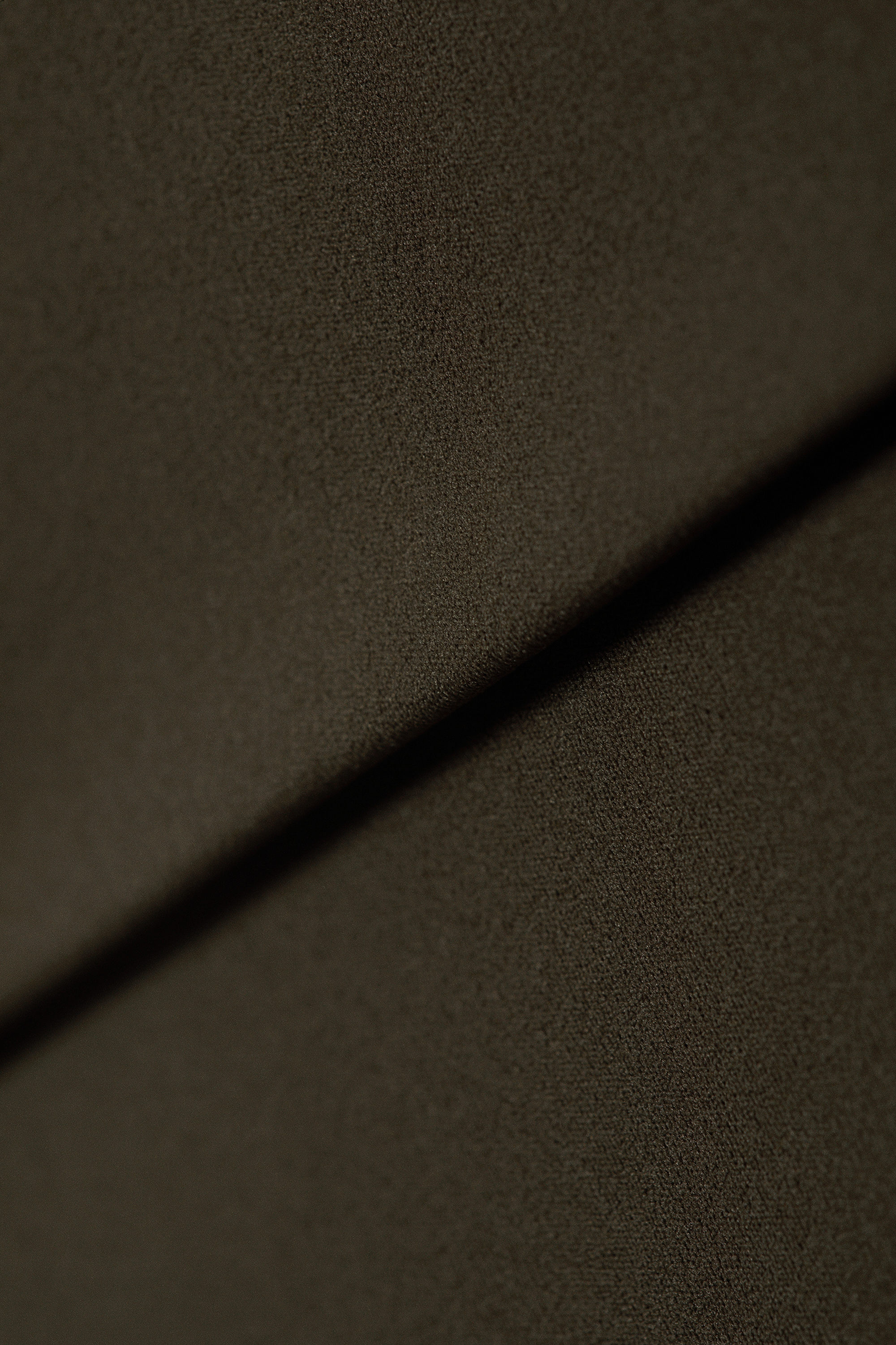 Dark Brown - Folded Waist Flared Yoga Tights - 5