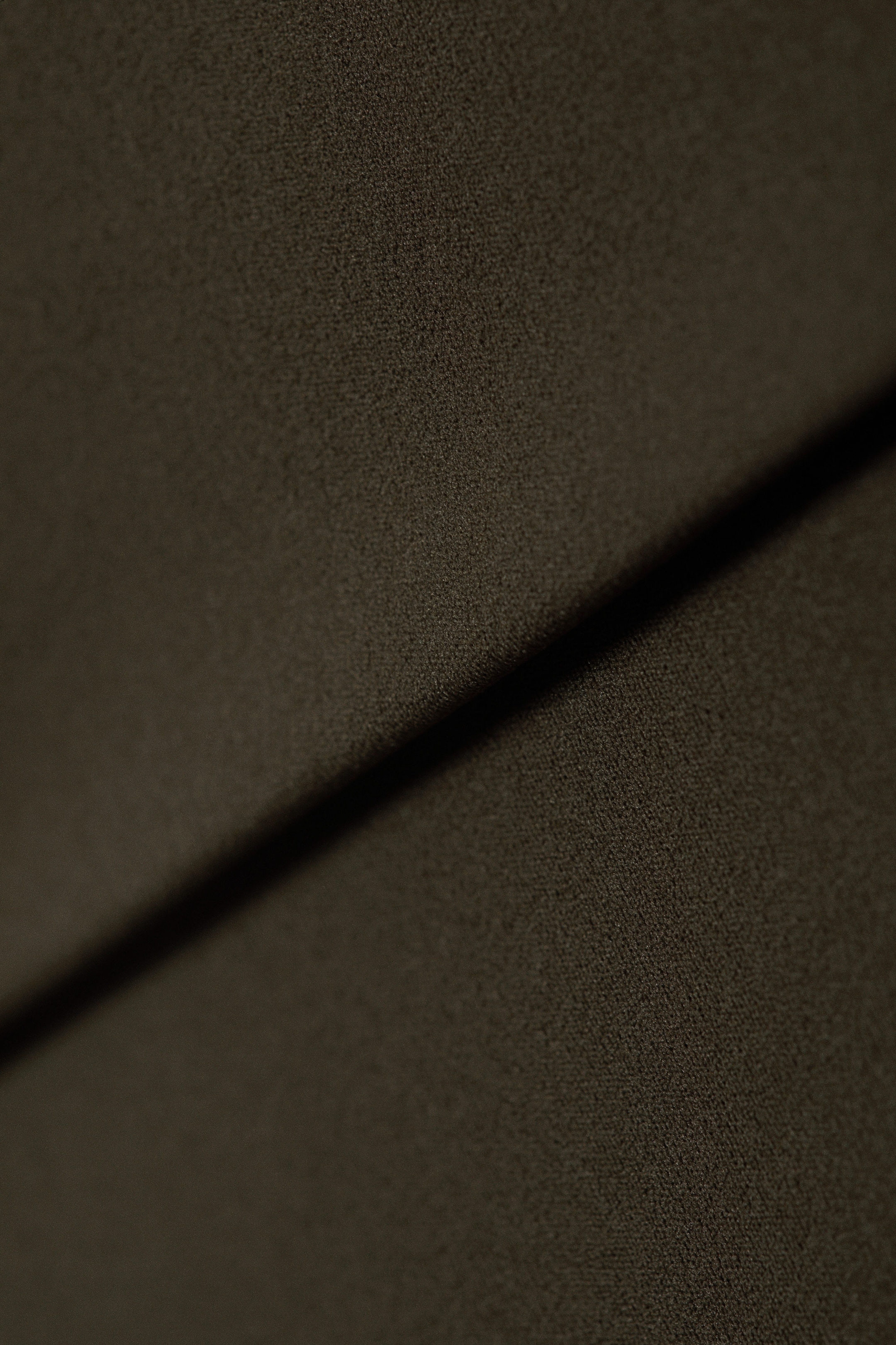 Dunkelbraun - Yoga-Leggings mit umgeschlagener Taille - 5