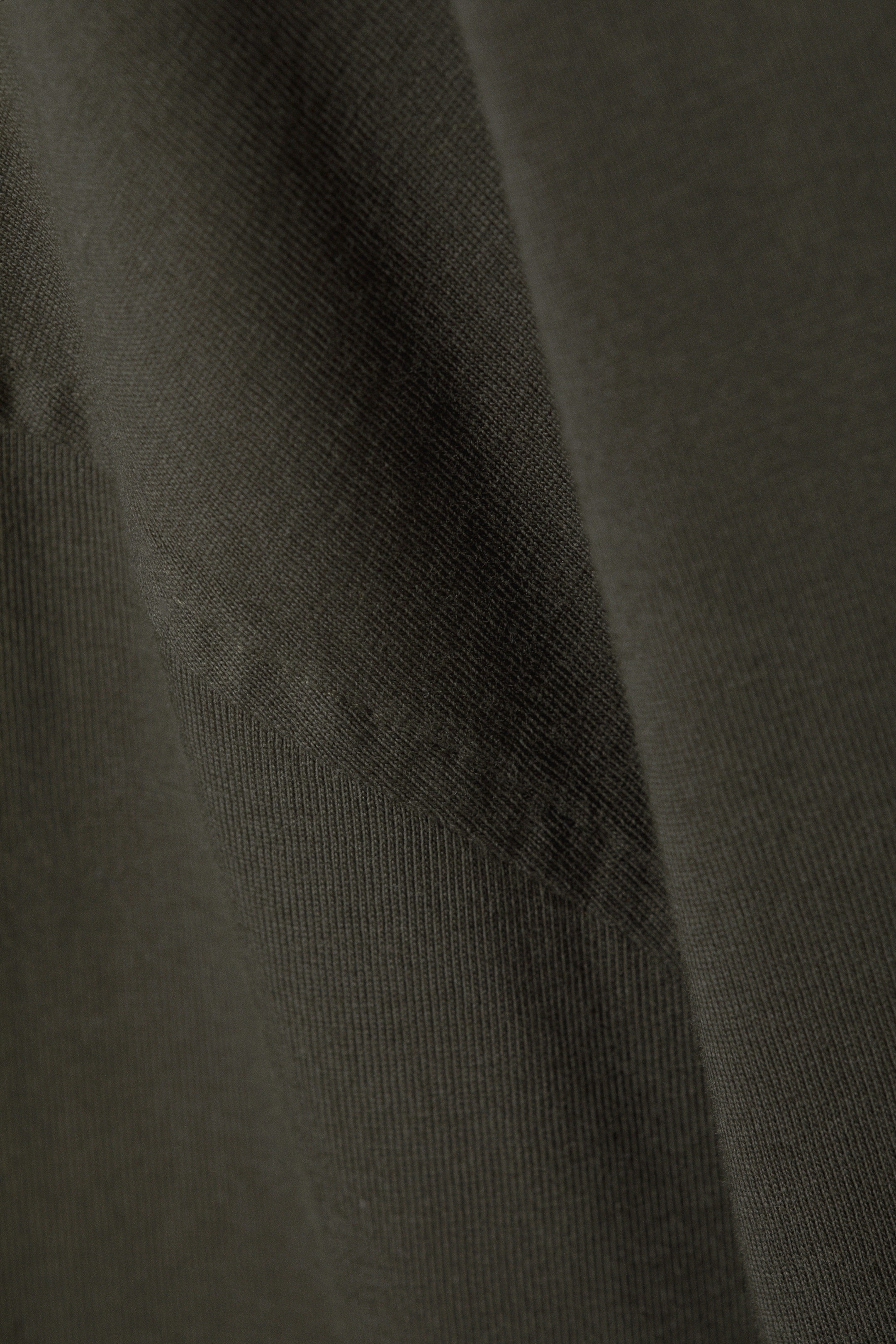 Donker kakigroen - Oversized T-shirt met lange mouwen - 2