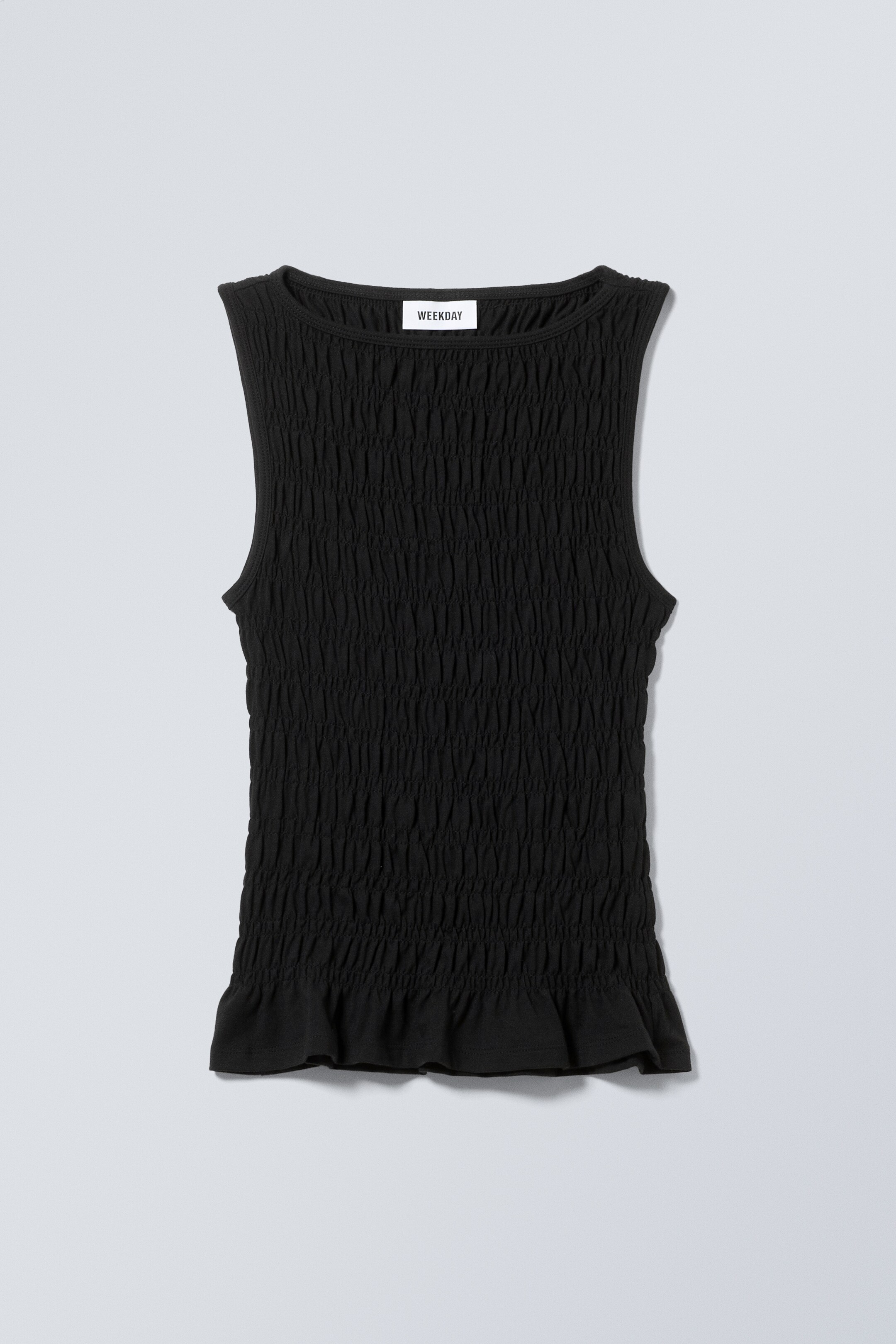 Visa större bild: Annie Boatneck Smock Topp - Svart - DAM | H&M SE 1