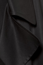 Black - Evelyn Relaxed Lyocell Trench Coat - 2