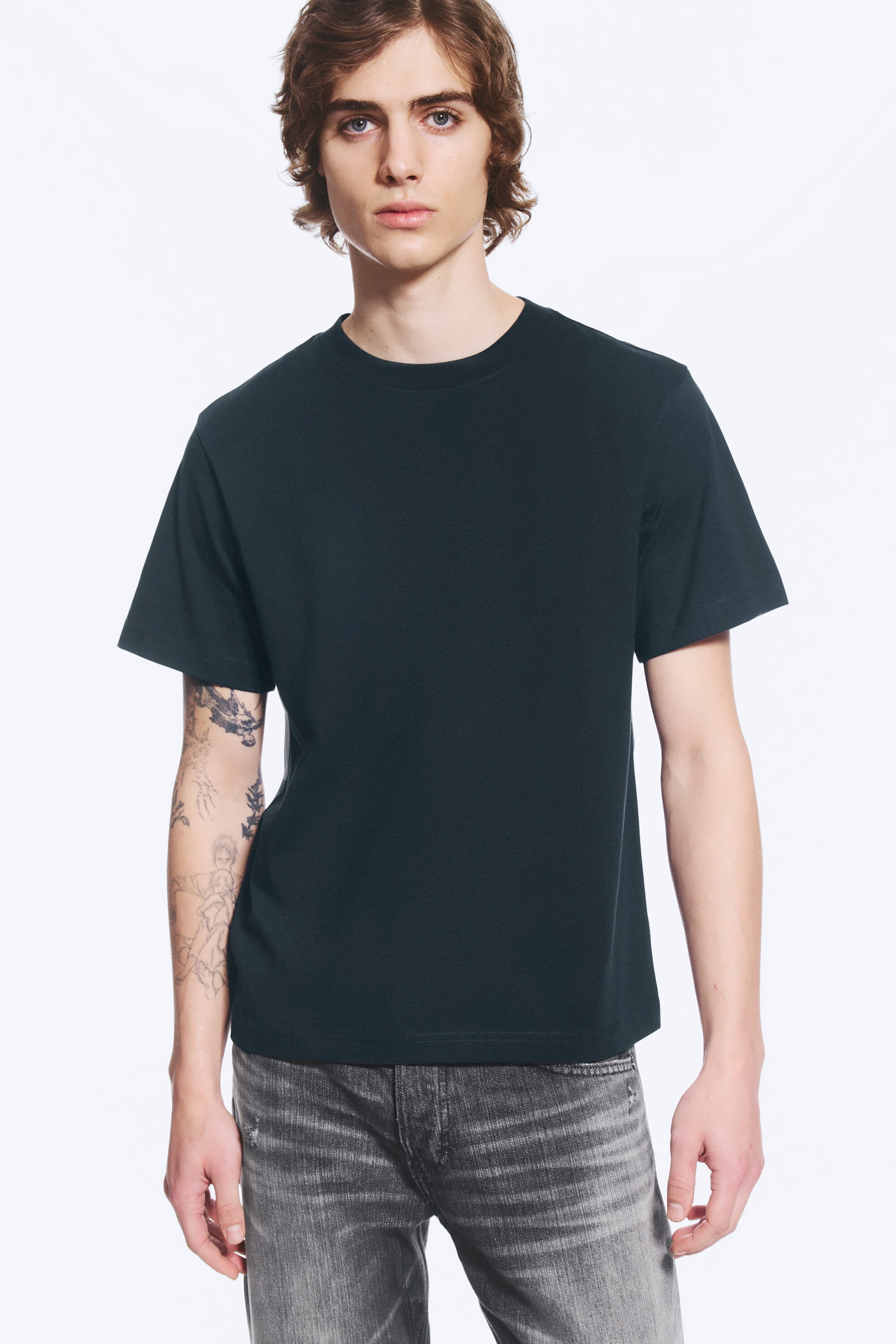 Djup Mörkblå - KLASSISK BOXIG T-SHIRT - 0