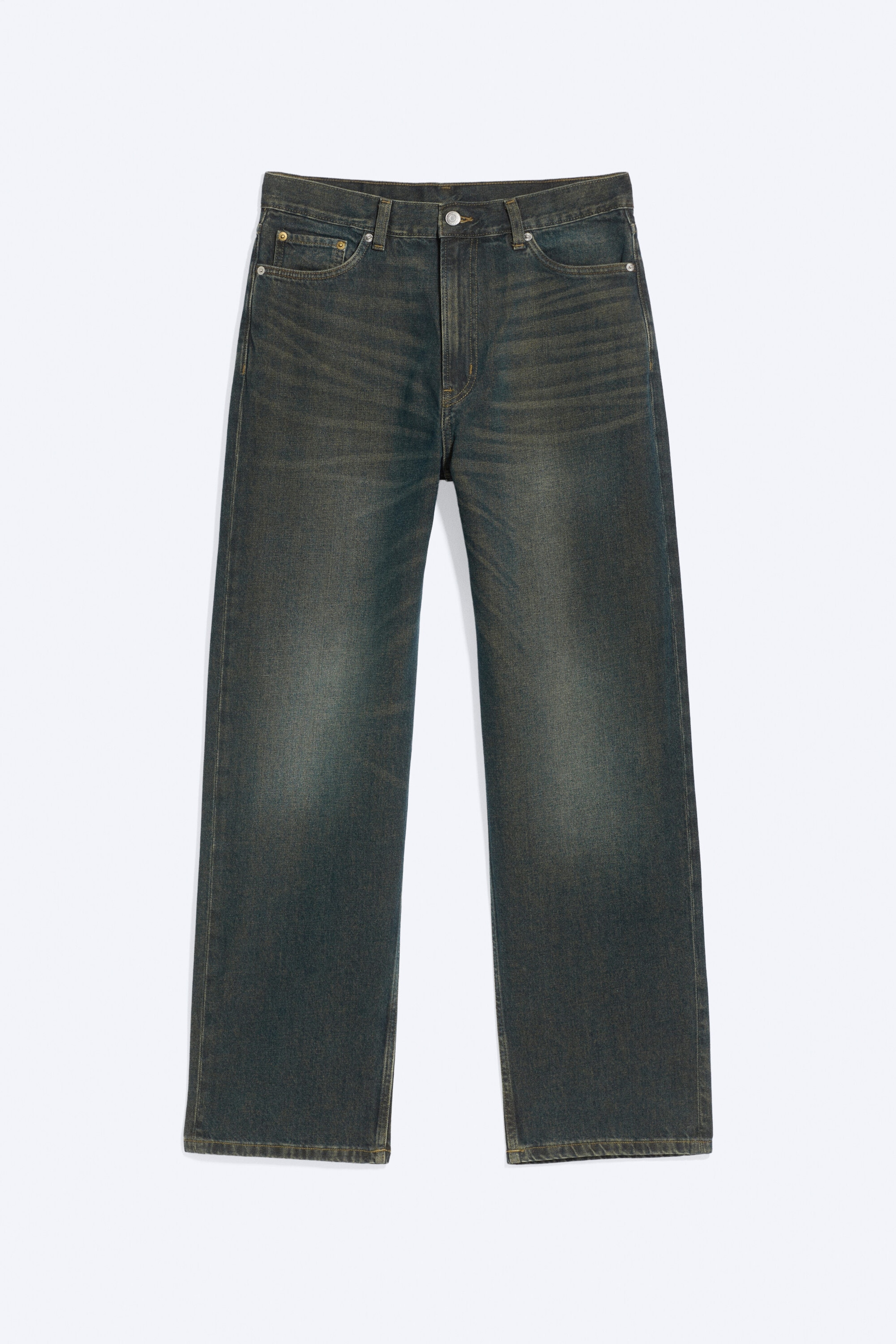 Lobster Blue – mørkeblå - Galaxy løs og rett jeans med mellomhøy midje - 5