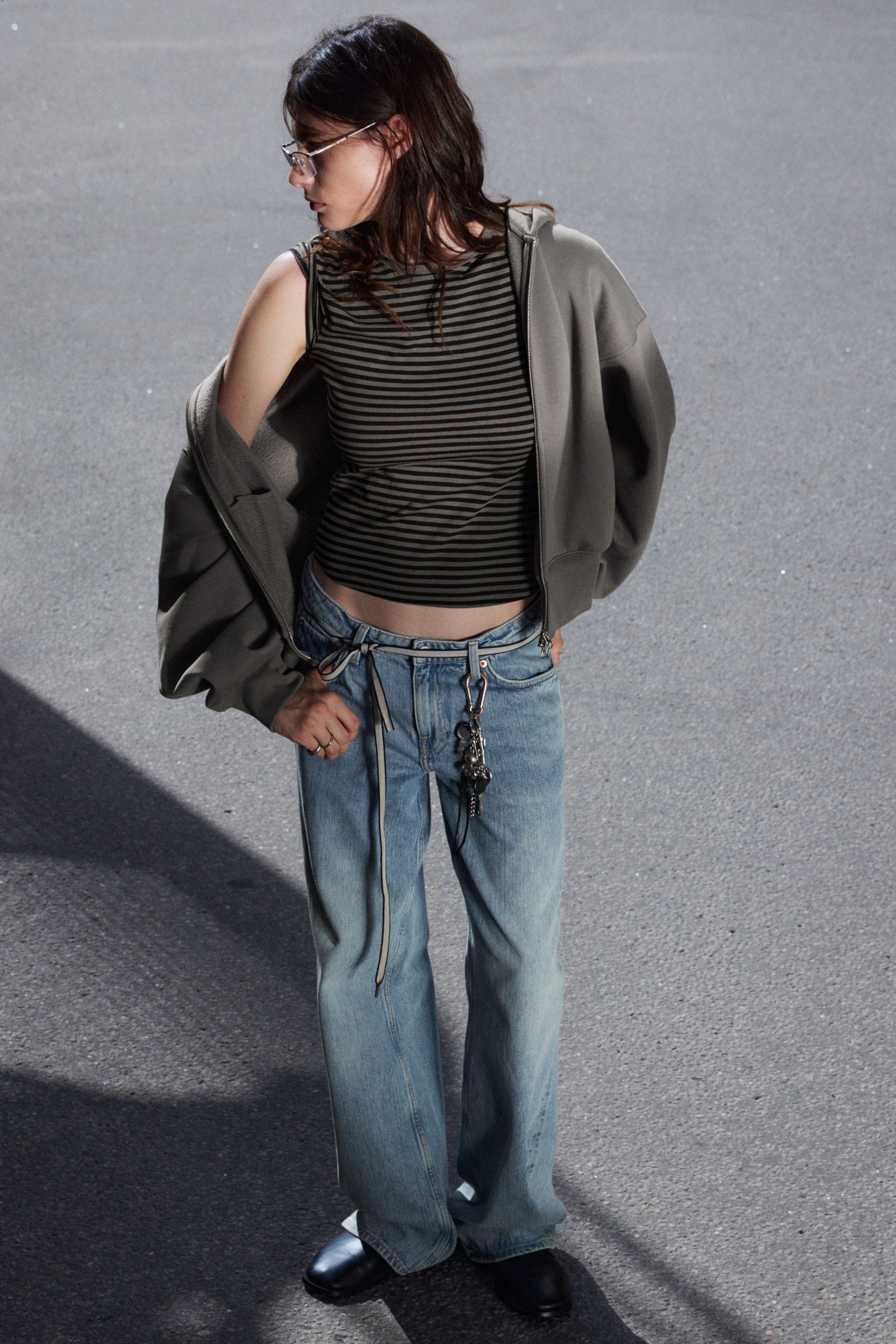 Dusty Grey - Regular Fit Heavyweight Zip Hoodie - 2