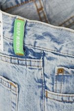 Light Blue - Anti Unisex Low Waist Regular Straight Jeans - 2