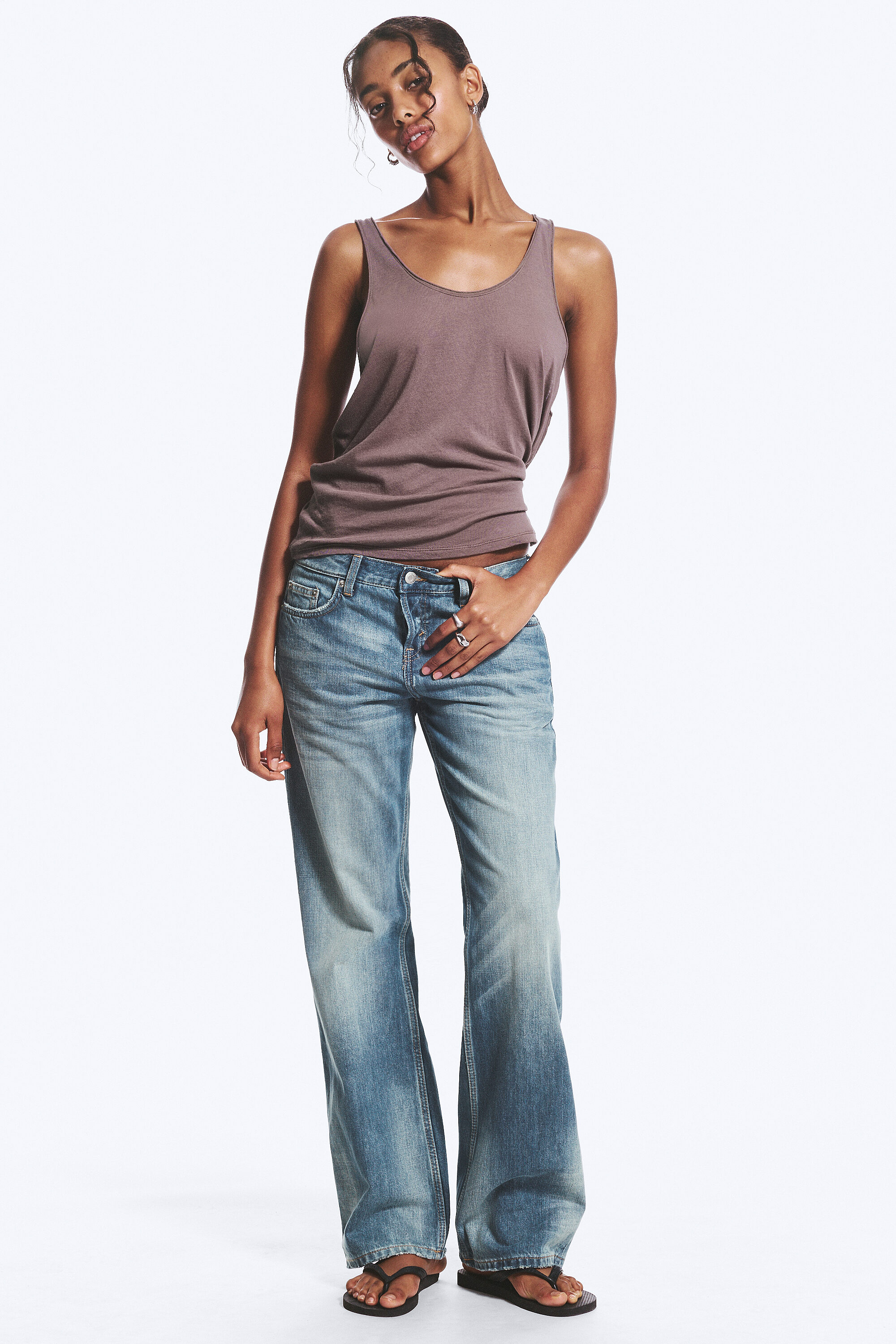 Aura Low Waist Relaxed Bootcut Jeans