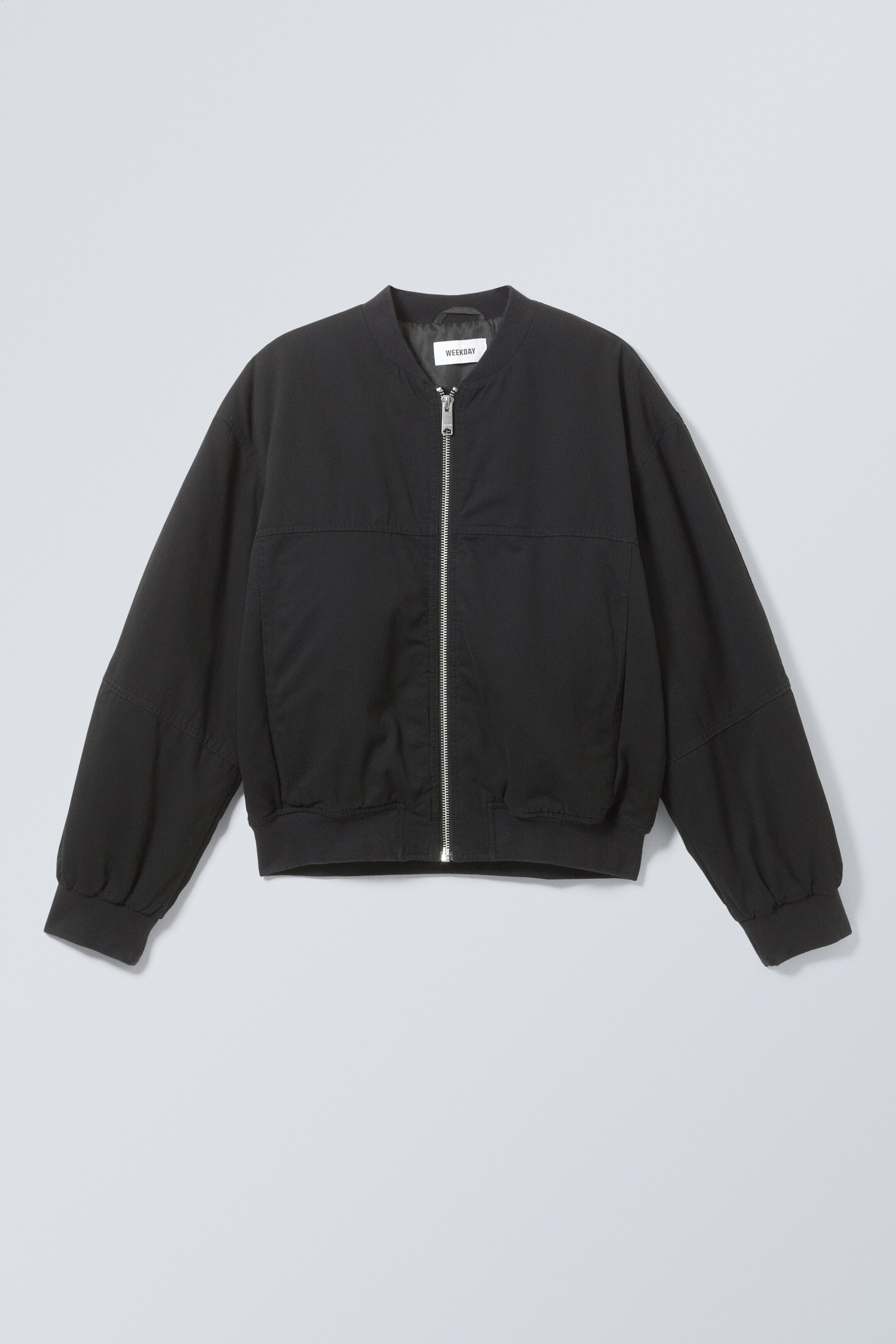 Ingrandisci l'immagine: Relaxed Cotton Bomber Jacket - Black - UOMO | H&M CH 1