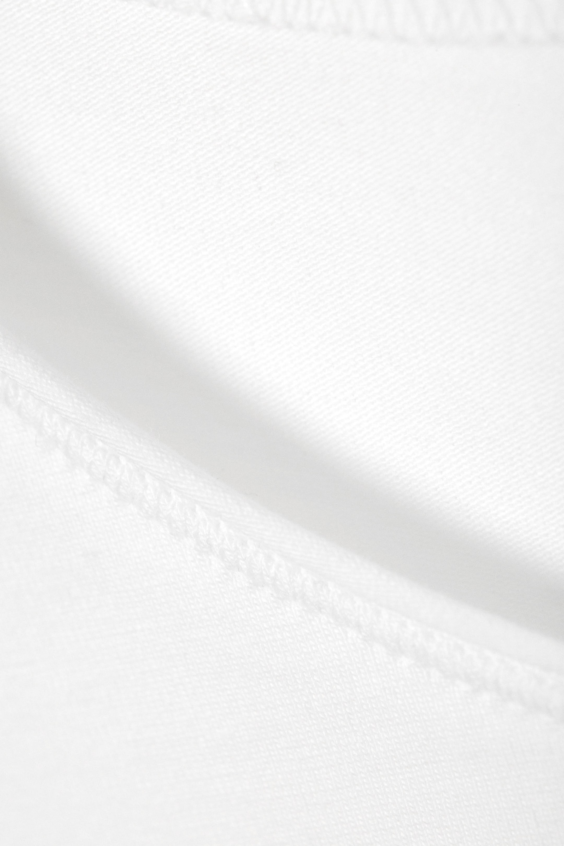 Weiß - Longsleeve aus Baumwolle - 2