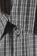 Black & White Check - Cropped Short Sleeve Shirt - 1