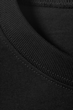 Noir - T-shirt oversize en coton - 1