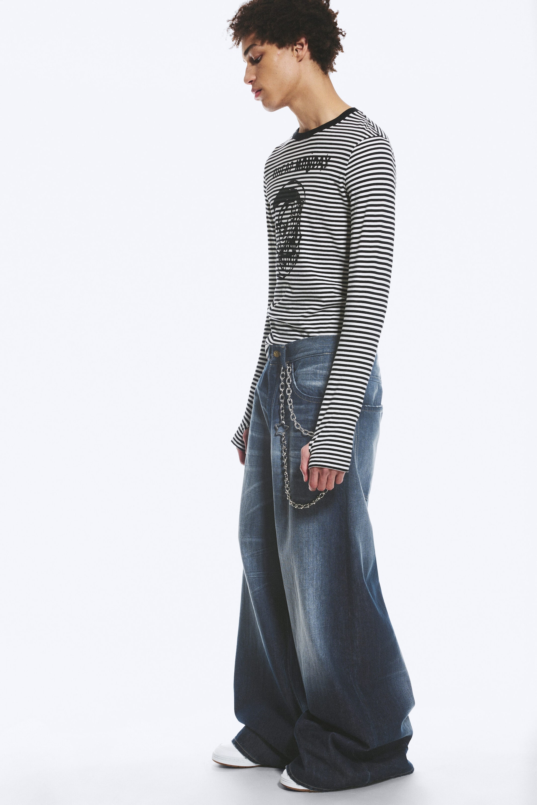 Star Blue - Rad Super Regular Waist Loose Wide Jeans - 2