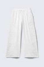 White - Broderie Anglaise Loose Fit Trousers - 4